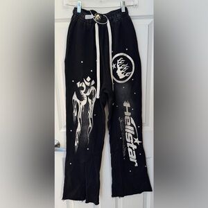 Hellstar Black X Path To Paradise Sweats in Vintage Black, S
